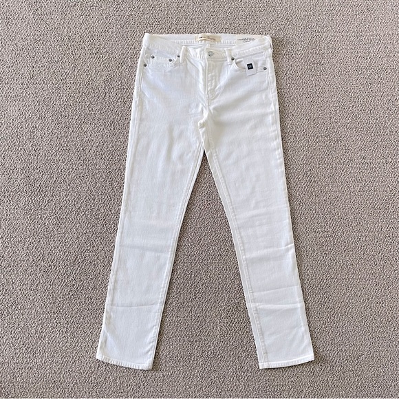 GAP 1969 Low Stretch Real Straight White Jeans, 27R - Picture 3 of 10